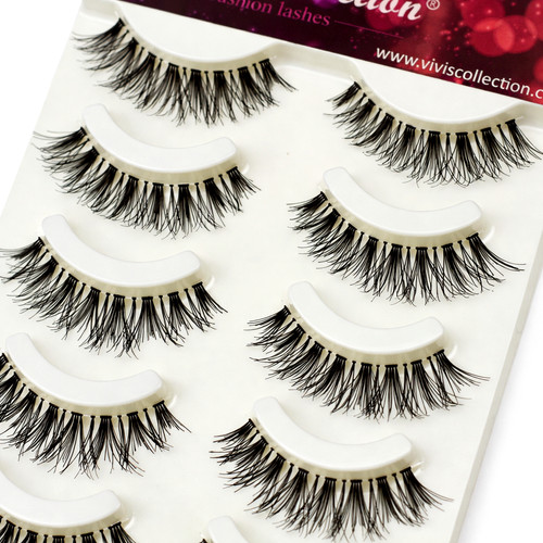 Wispy eyelashes false - wispy, lashes