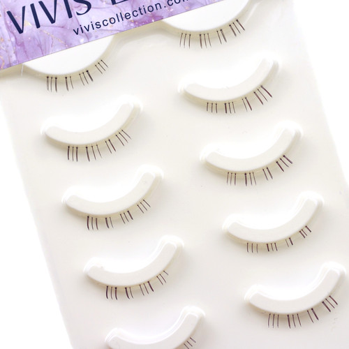 Bottom lashes natural dark - bottom,