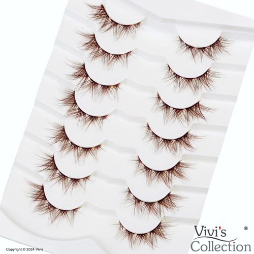 False lashes eyelashes brown - lashes,