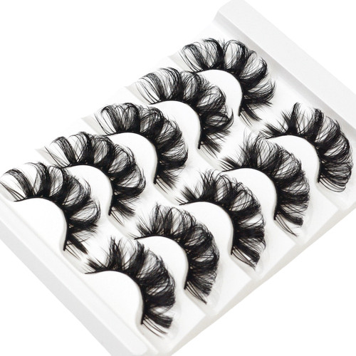 Russian false eyelashes wispy - russian,