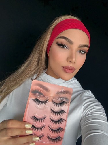 Pairs wispy faux mink lashes - 5,