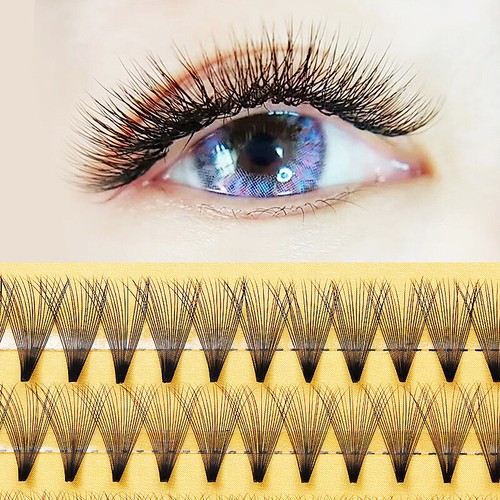 Cluster lashes individual - cluster,