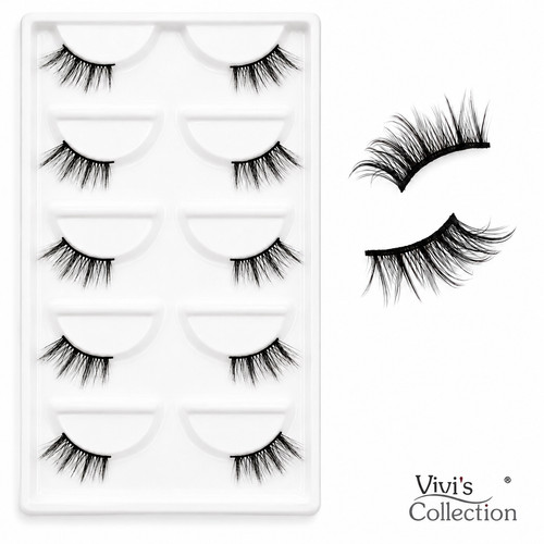 Half lashes natural wispy - half, cat