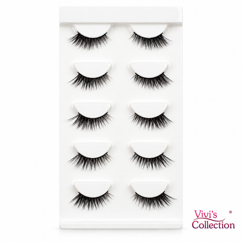 Natural half lashes - cat, eye