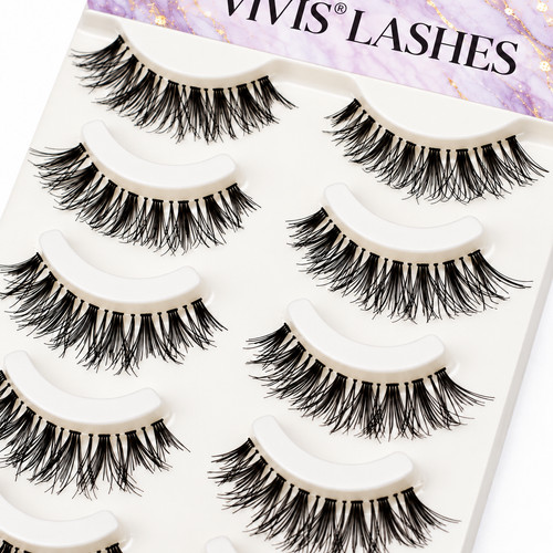False eyelashes wispy doll - false,