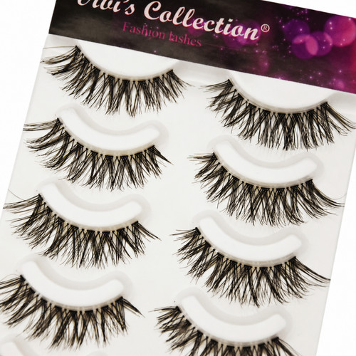 False eyelashes cat eye wispy - false,